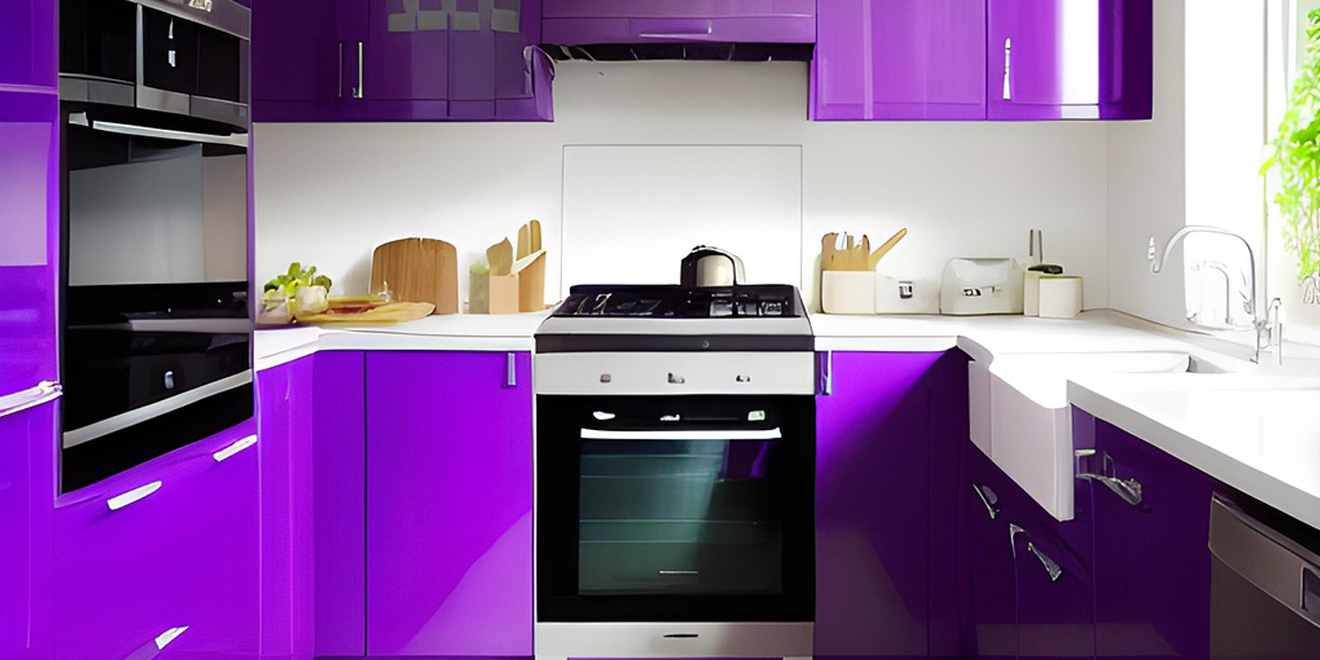 Purple Kitchen Reno